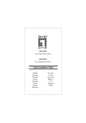 LevelOne FSW-0808TX User Manual