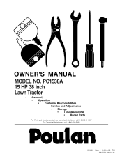 Poulan PC1538A User Manual