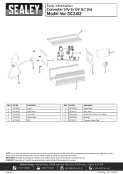 Sealey DC2412 Parts Diagram