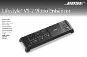 Bose Lifestyle 28 Series III Lifestyle® VS-2 video enhancer - Owner's guide
