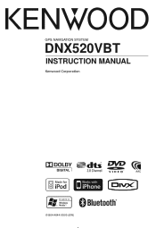 Kenwood DNX520VBT User Manual 1