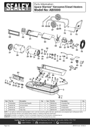 Sealey ABI1000 Parts Diagram