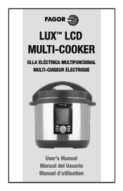 Fagor Lux Lcd Multicooker User Manual