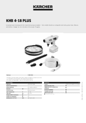 Karcher KHB 4-18 Plus Product information