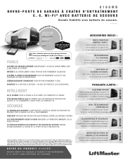 LiftMaster 8160WB 8160WB Product Guide French