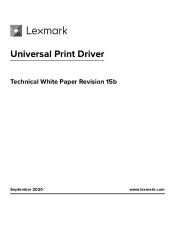 Lexmark CS439 Universal Print Driver Version 2.0 White Paper
