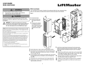 LiftMaster 98032 LiftMaster Model 98032 Logic Board Instruction Sheet - English French