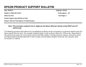 Epson C823642 Product Support Bulletin(s)