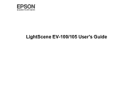 Epson LightScene EV-100 Users Guide