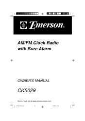 Emerson CK5029 Owners Manual
