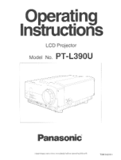Panasonic PTL390U PTL390U User Guide