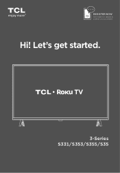 TCL 32S356 3-Series Quick Start Guide