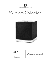 Definitive Technology W7 W7 Owner s Manual