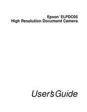 Epson ELPDC05 User Manual