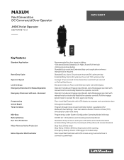 LiftMaster JHDC JHDC Data Sheet - English