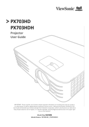 ViewSonic PX703HDH User Guide