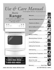 Frigidaire PLEFZ398GC Use and Care Manual