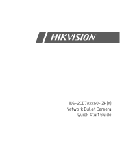 Hikvision IDS-2CD7AC5G0-IZHSY 2.8-12mm Quick Start Guide