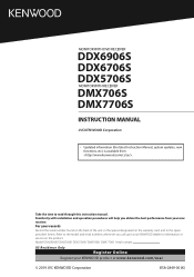 Kenwood DDX6706S Operation Manual