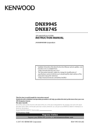 Kenwood DNX994S User Manual
