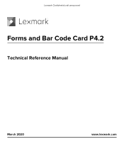 Lexmark MX321 Forms and Bar Code Card P4.2 Technical Reference