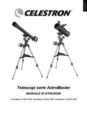 Celestron AstroMaster 70EQ Telescope AstroMaster 70EQ, 76EQ and 114 EQ Manual (Italian)