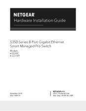 Netgear GS308T Hardware Installation Guide