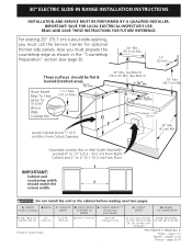 Frigidaire FFES3005LW Installation Instructions (All Languages)