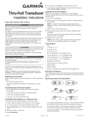 Garmin GT50M-TH Installation Instructions