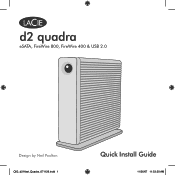 Lacie d2 Quadra Hard Disk Quick Install Guide