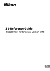 Nikon Z 6 Supplementary Firmware Update Manual