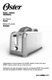 Oster Black Stainless Collection 4-Slice Long Slot Toaster User Manual