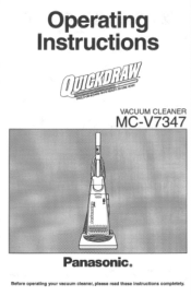 Panasonic MCV7347 MCV7347 User Guide