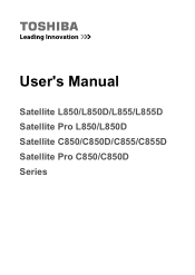 Toshiba Satellite L850D PSKGCC-003002 Users Manual Canada; English