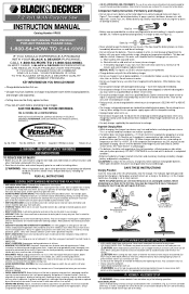 Black & Decker VP650 Type 1 Manual - VP650