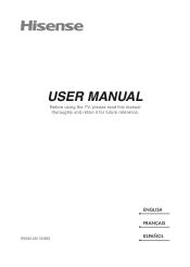 Hisense 65U75H U8H User manual