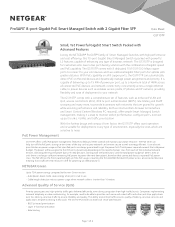 Netgear GS110TPv2 Product Data Sheet