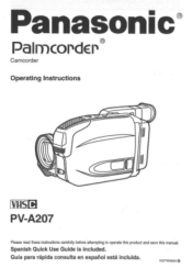 Panasonic PVA207D PVA207D User Guide