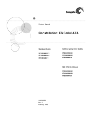 Seagate ST3000NM0023 Constellation ES (.1)  SATA Product Manual