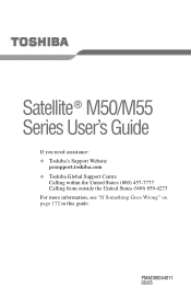 Toshiba Satellite M55-S1391 Toshiba Online Users Guide for Satellite M50/M55