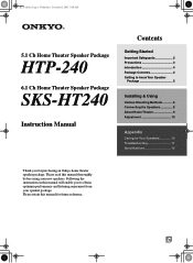 Onkyo HTP-240 Owner Manual