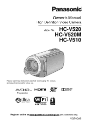 Panasonic HCV520M HCV510 User Guide