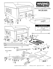 Waring WGR140X Parts List and Exploded Diagram