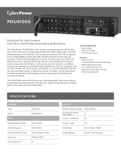 CyberPower PDU41008 Datasheet