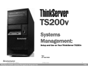 Lenovo ThinkServer TS200v Setup and use on your ThinkServer TS200v