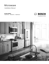 Bosch HMV8044U Installation instructions