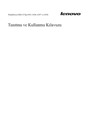 Lenovo ThinkServer RS110 (Turkish) User Guide