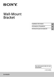 Sony XR-55A80L Wall-Mount Bracket