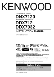 Kenwood DDX7032 Instruction Manual