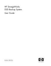 HP D2D120 HP StorageWorks D2D Backup System User Guide (EH880-90950, October 2007)